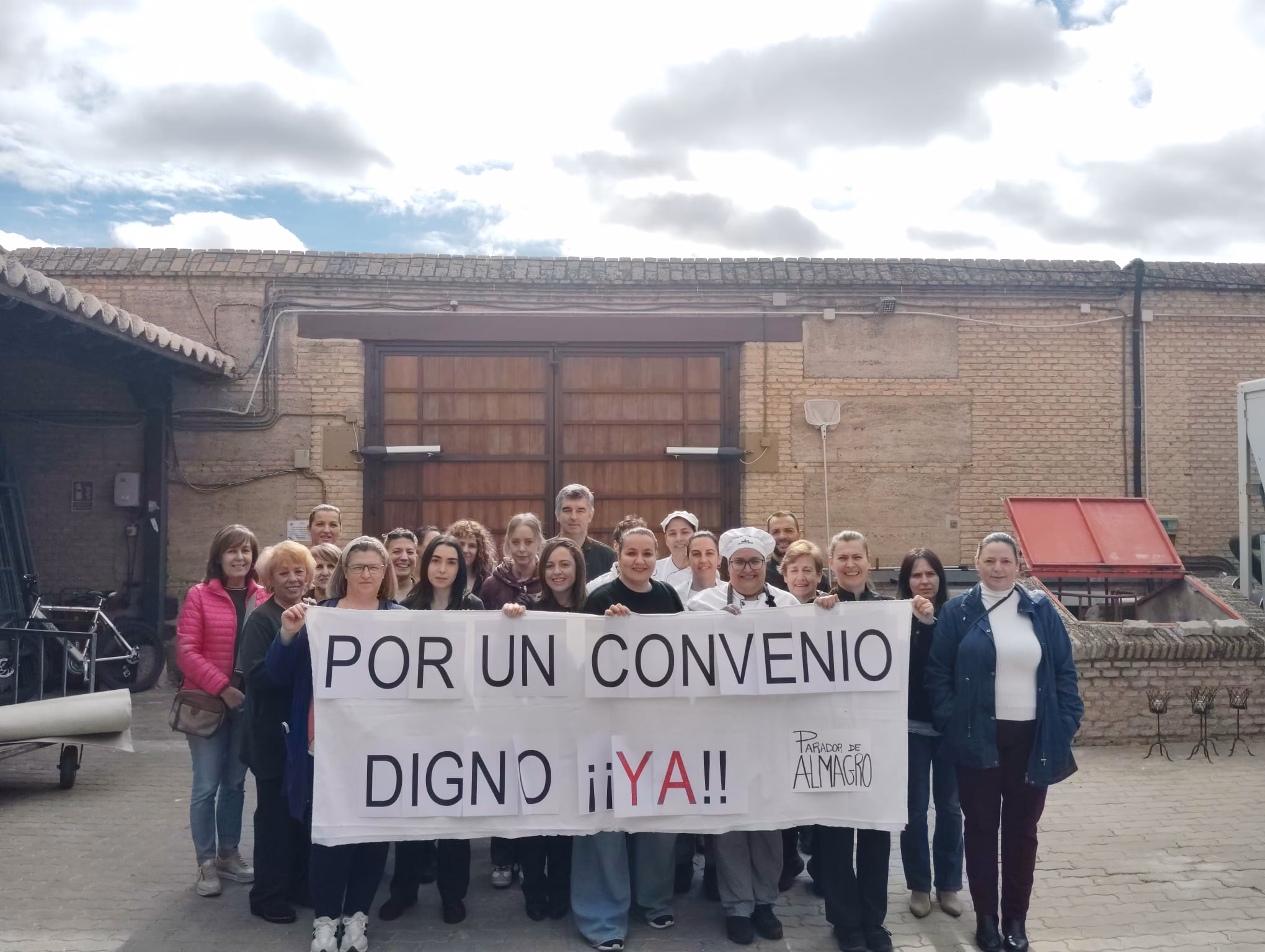 Las trabajadoras y trabajadores de Paradores vuelven a movilizarse ante la falta de avances de sus reclamaciones